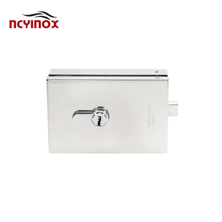 Hot Selling Aluminum Alloy Indoor Sliding Door Accessories Square Lock Glass Door Patch Lock
