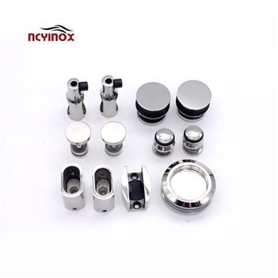 কাচের দরজার জন্য স্টেইনলেস স্টীল ফ্ল্যাট পাইপ আনুষাঙ্গিক ঝরনা স্লাইডিং ডোর সিস্টেম